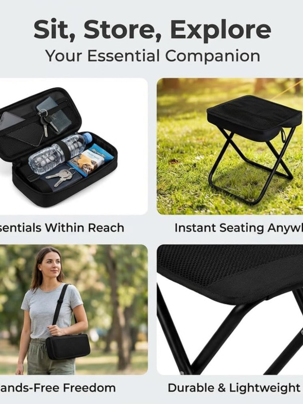 Foldable Backpack Stool - Picture 2 of 3